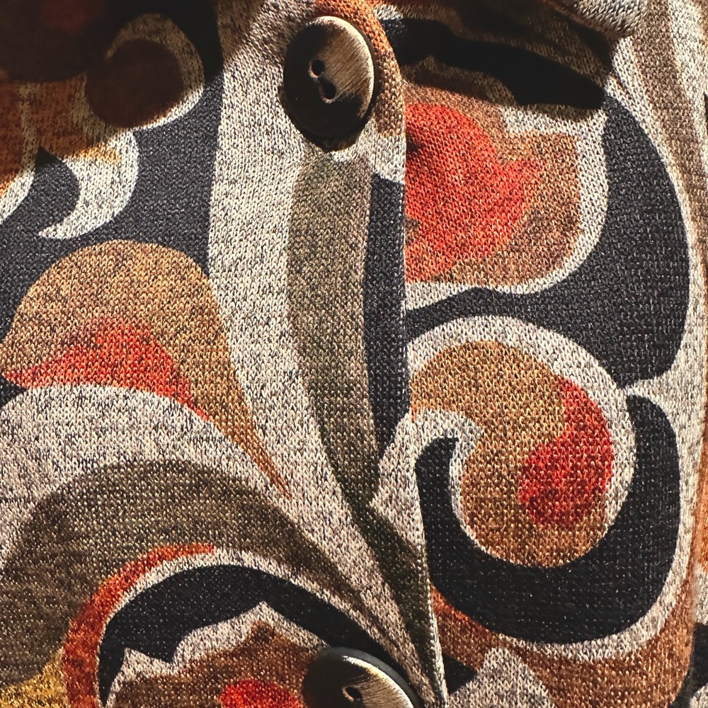 Michael Tyler Collection Patterned Button-Front W… - image 3